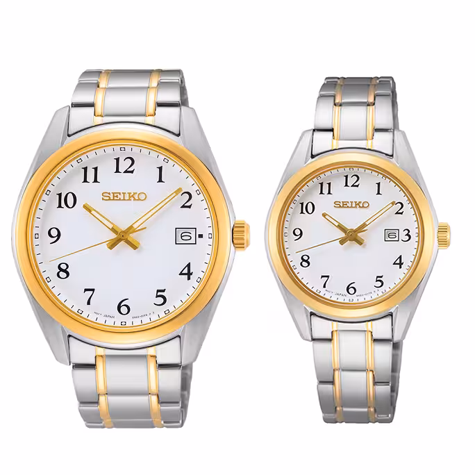 ساعت مچی سیکو ست زنانه و مردانه مدل SEIKO SUR466P1 SUR460P1