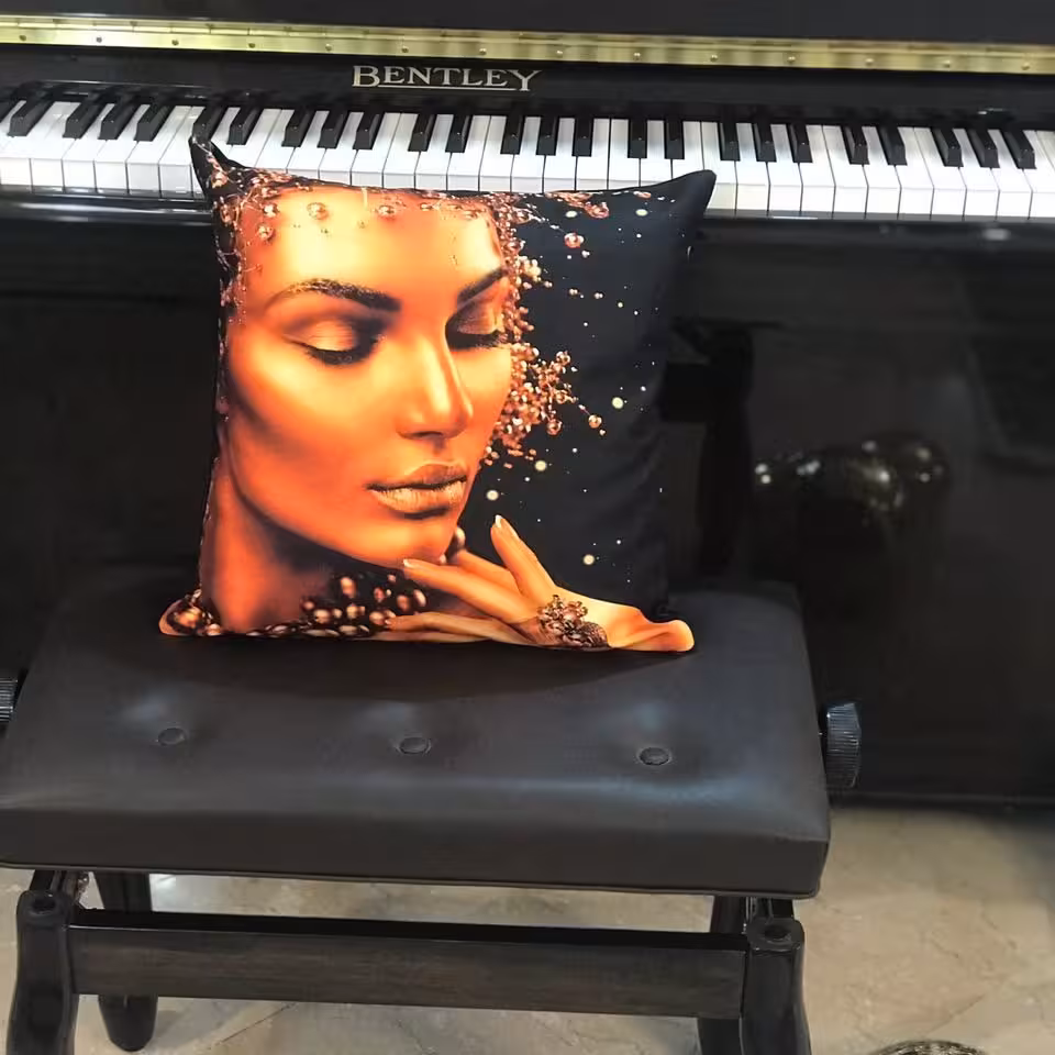 کاور کوسن مخمل چاپی با کیفیت و قابل شستشو  سایز 40در40 قیمت زیر بازار