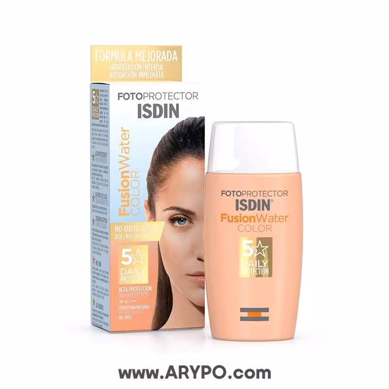 کرم ضدآفتاب رنگی ایزدین مدل FUSION WATER COLOR