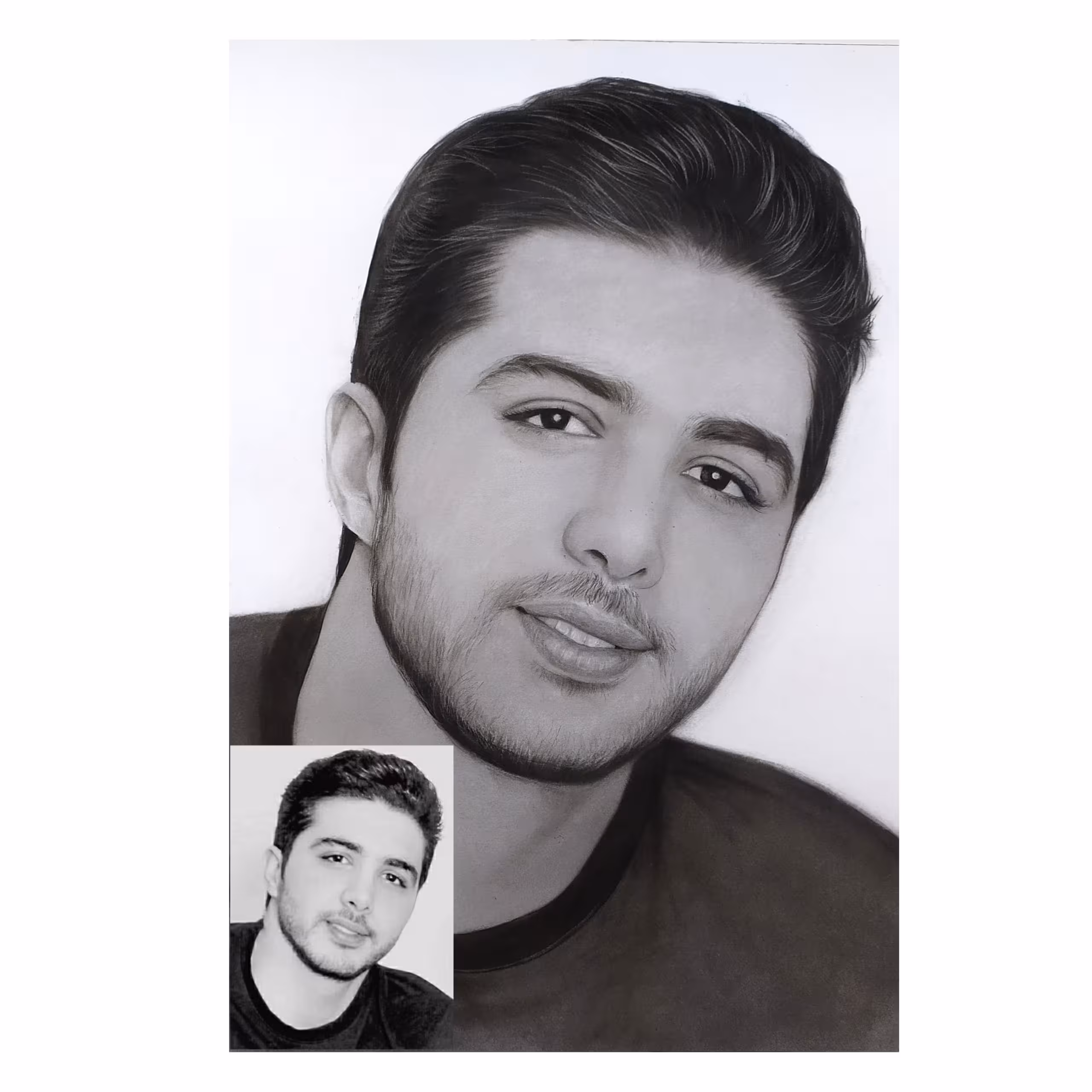 طراحی چهره سایزa4 (هزینه ارسال بر عهده مشتری میباشد)