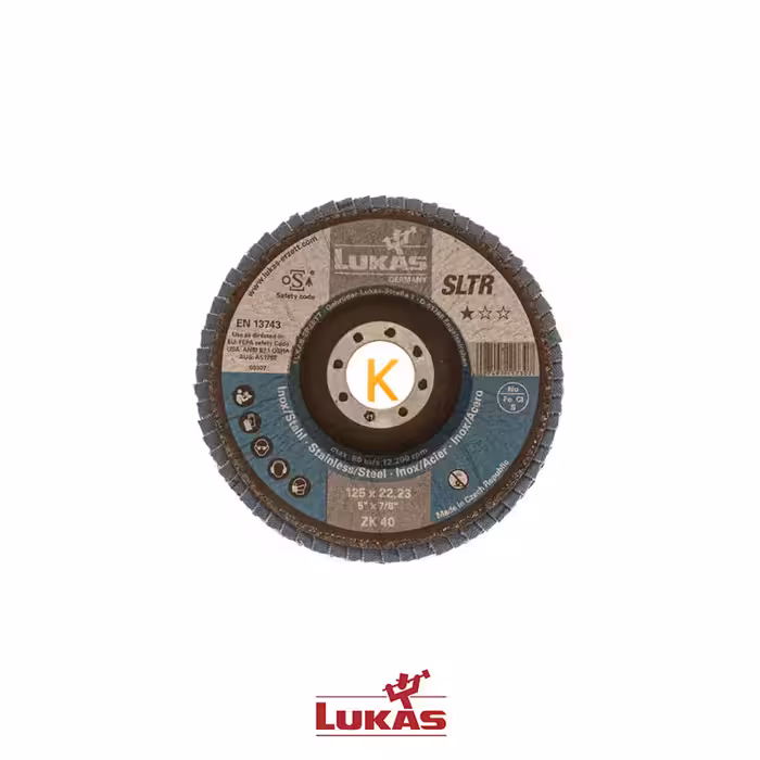 سنباده فلاپ دیسک مدل SLTR 125xZK40 لوکاس