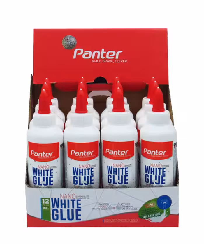 چسب نانو پنتر  سفید 150گرمی بسته(12عددی)