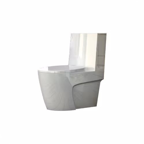 توالت فرنگی گلسار مدل پلاتوس 76 واش داون   شیر بیده مخلوط با طرح کلکته