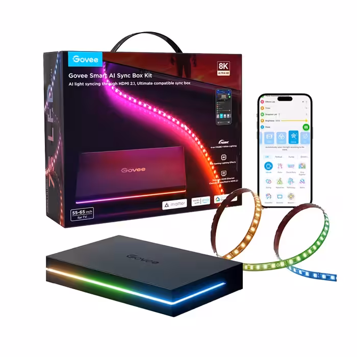 ریسه هوشمند تلویزیون 55 تا 65 اینچی گووی مدل Sync Box Kit 2 H8604