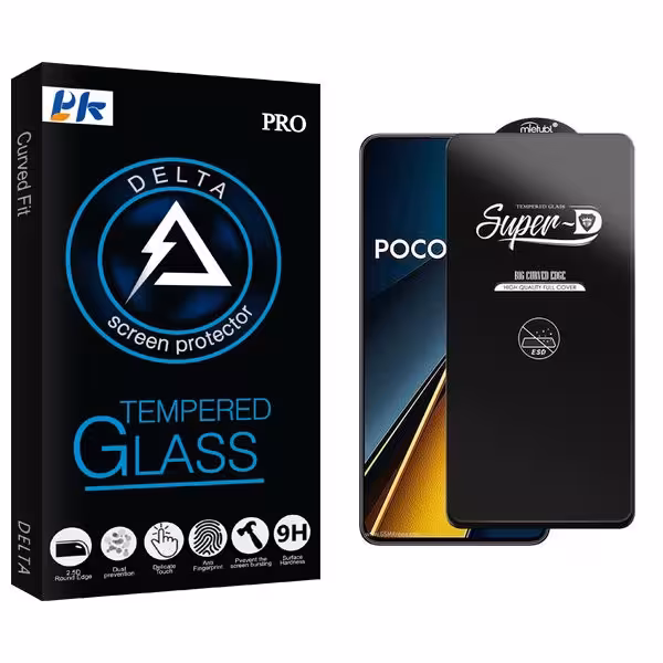 محافظ صفحه نمایش پی کی مدل Delta SuperD_ESD مناسب برای گوشی موبایل شیائومی Poco X6 Pro