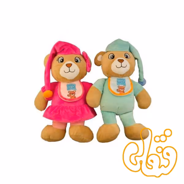 عروسک خرس نوزادی کلاه دار 17610