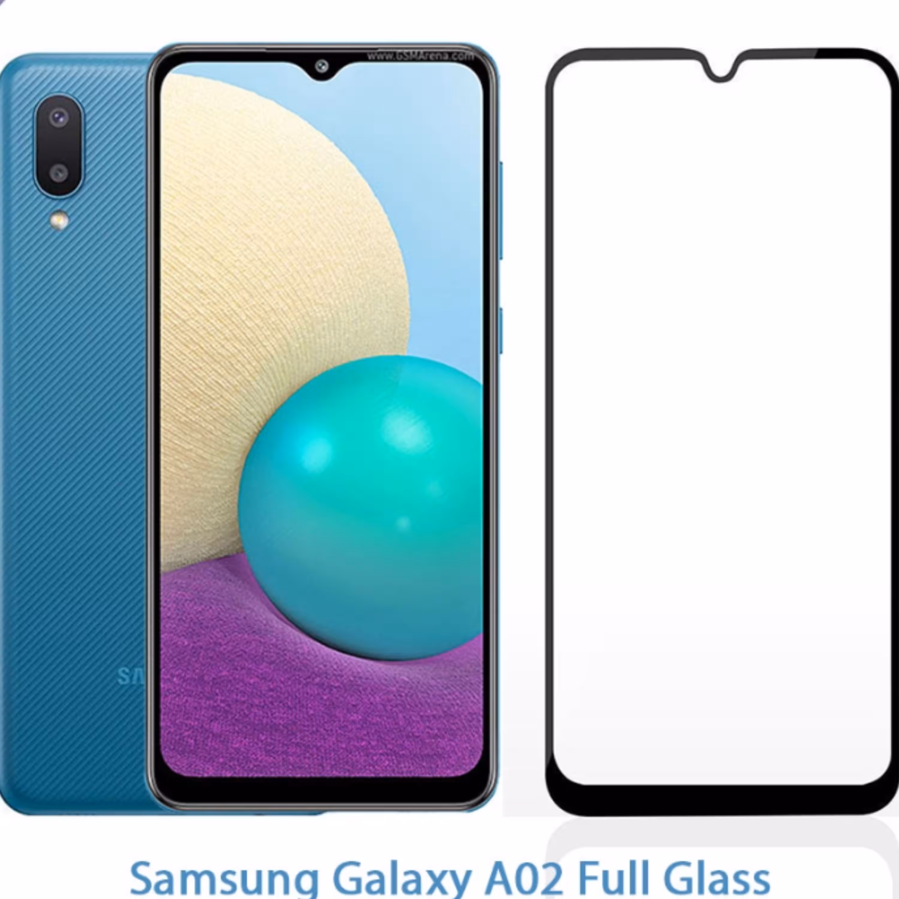 گلس فول شیشه ای سامسونگ A02