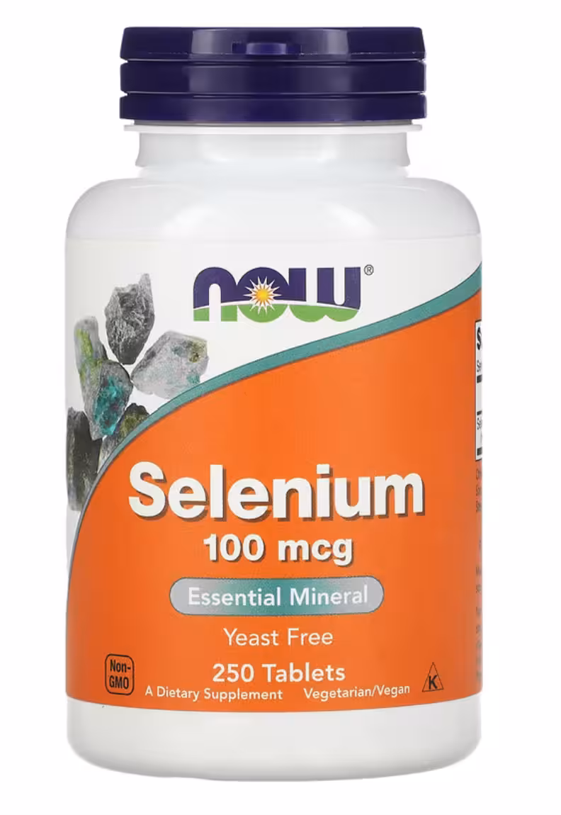 سلنیوم 100 میکروگرم 250 کپسول‌ NOW