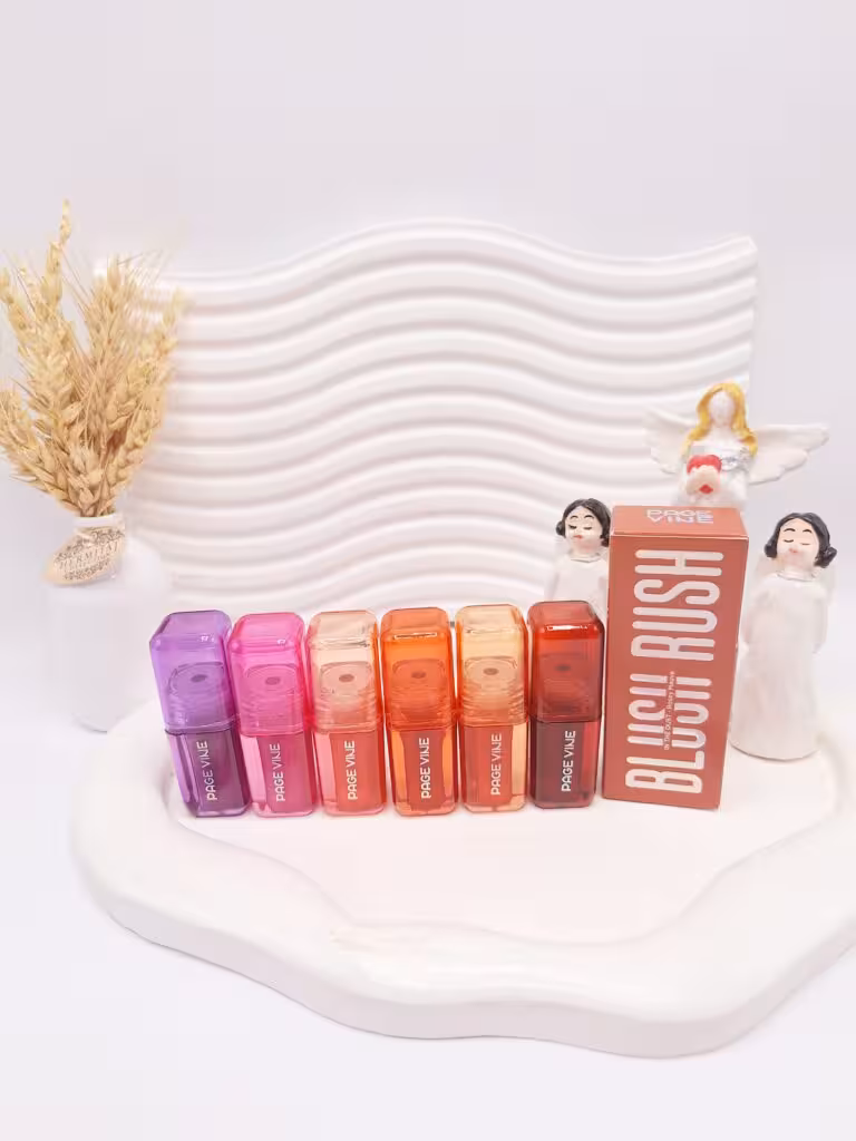 رژگونه و رژ لب مایع پیجوان کد p0212