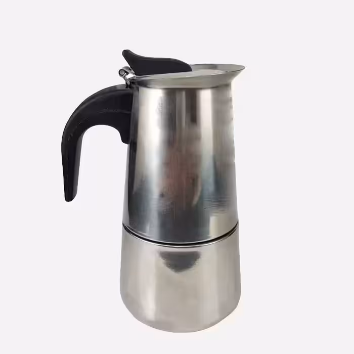 قهوه جوش  موکاپات استیل 2 کاپ طرح ایتالیایی