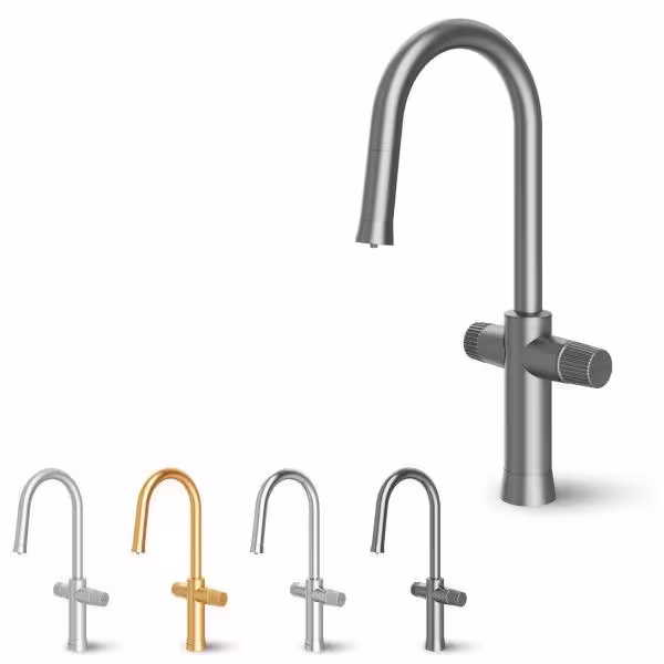 شیر ظرفشویی دوکاره شلنگدار هاربر شودر