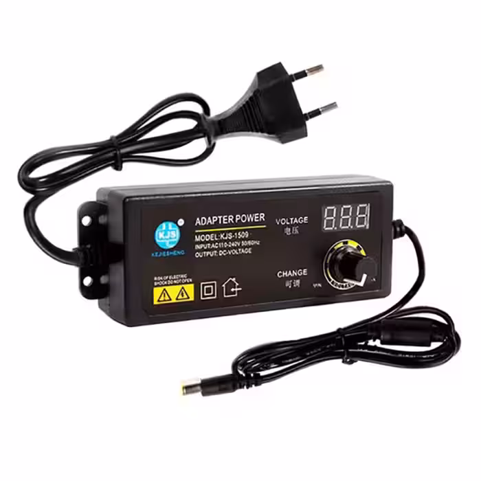 آداپتور نمایشگر دار ولتاژ متغیر 3 تا 36 ولت 2.5 آمپر بین راهی