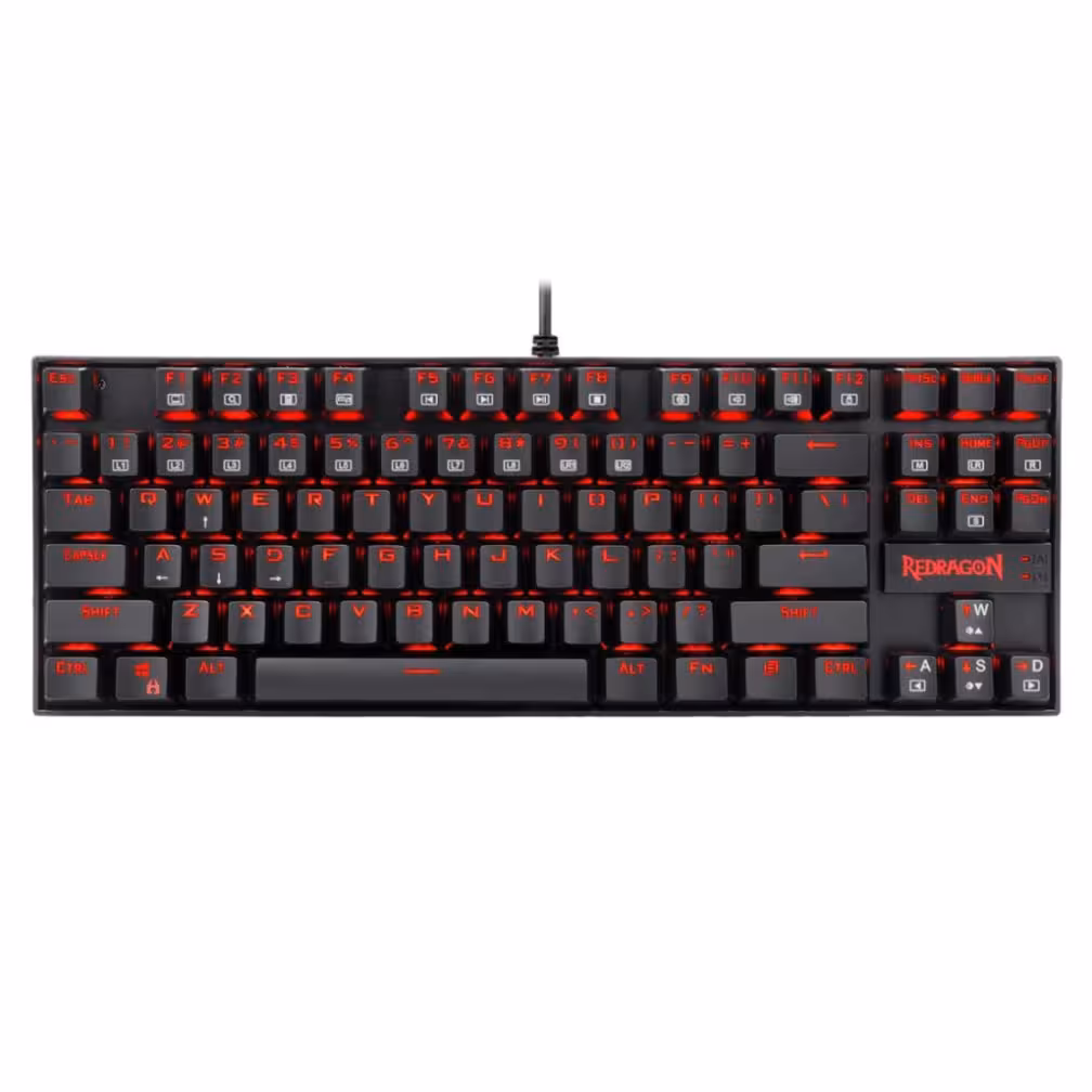 کیبورد ردراگون K552-2 KUMARA BLACK RED LED BLUE SW