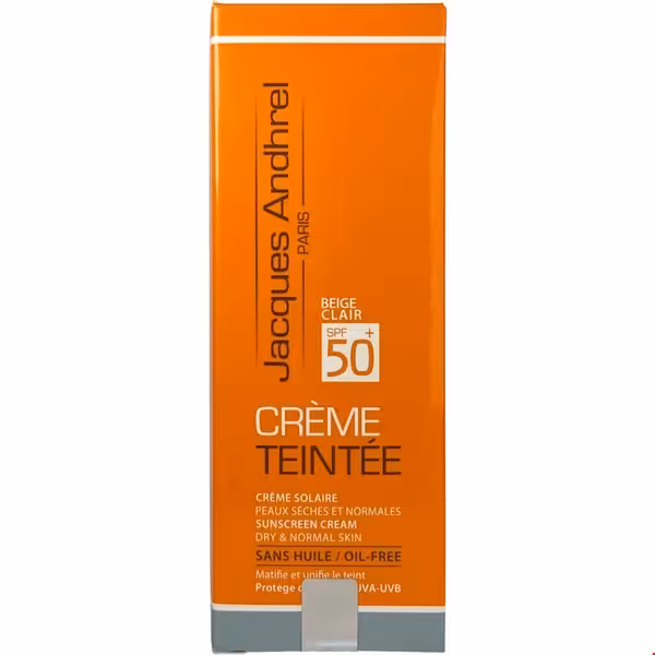 کرم ضد آفتاب بژ روشن 50 SPF پوست خشک و معمولی ژاک آندرل 50 میلی لیتر Jacques Andhrel
