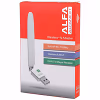 کارت شبکه بی سیم آنتن دار Alfa UW10S 150Mbps
