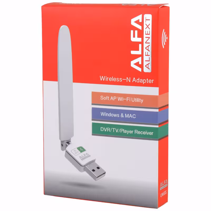 کارت شبکه بی سیم آنتن دار Alfa UW10S 150Mbps