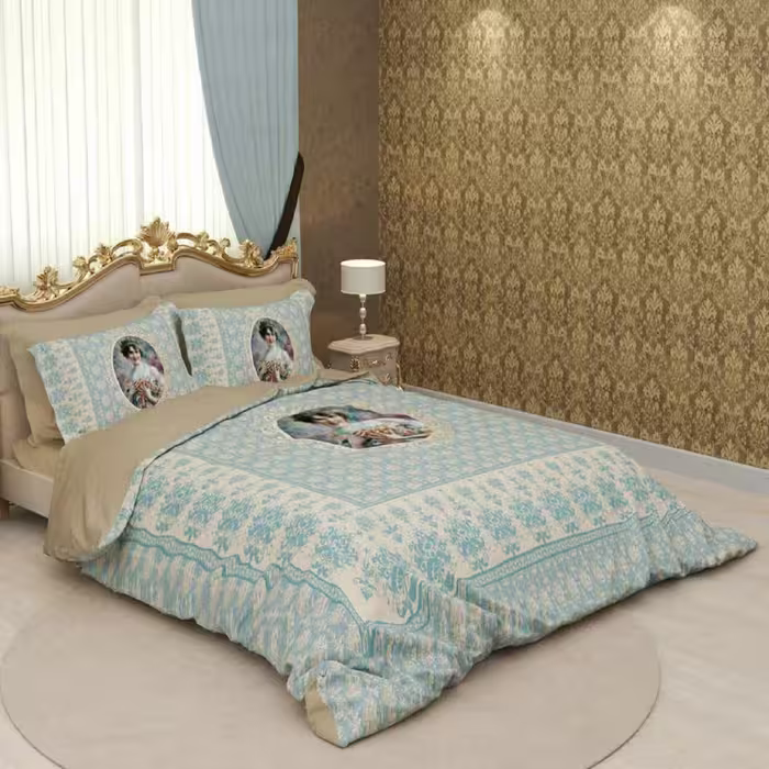 سرویس لحاف روتختی ترکسان کد D190 دو نفره 6 تکه
