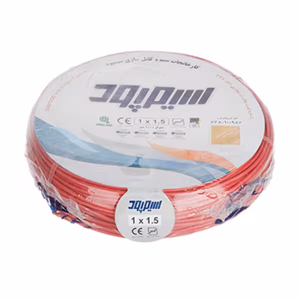 سیم برق افشان 1/5*1 سیمپود مس خالص 100 متری ا simpood