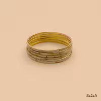 النگو برنج و صدف ست 5تایی