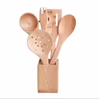 ست کفگیر ملاقه چوبی 7 پارچه چوبلمه | amazonchi