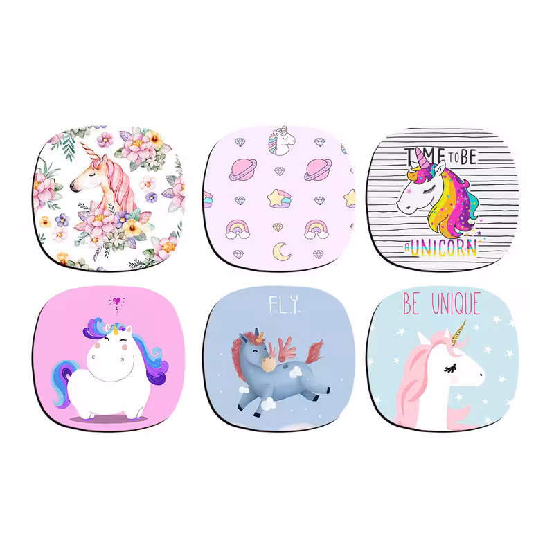 زیر لیوانی چیتوکالا ترمه طراحان ایده مدل یونیکورن بسته شش عددی