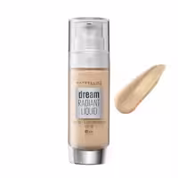 کرم پودر میبلین MAYBELLINE مدل DREAM SATIN LIQUID شماره 10 IVORY رنگ روشن