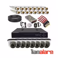 پکیج کامل 8 دوربین مداربسته دام فلزی SEZAR   دستگاه 8 کانال 1080N