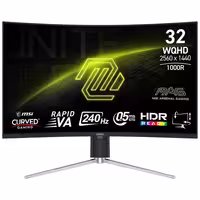 مانیتور گیمینگ خمیده ام اس آی MSI MAG 325CQRXF سایز 32 اینچ
