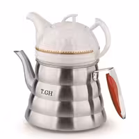 کتری قوری لوله دار قیطاسی 2.5 لیتری مدل 30600 کف چدن