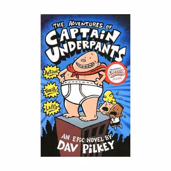 کتاب رمان captain Underpants vol 1 کاپیتان زیر شلواری جلد 1