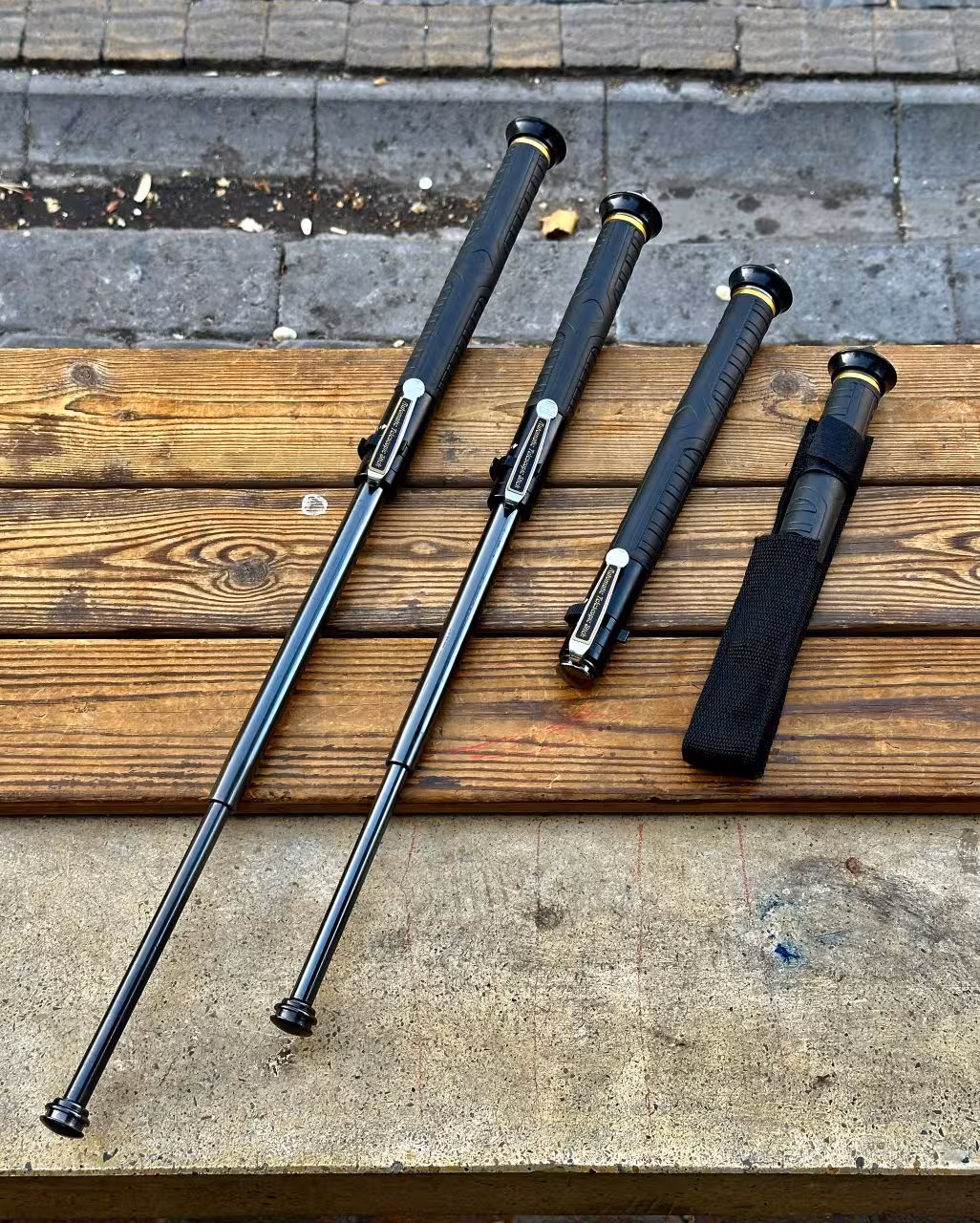 باتوم ضامن دار 3 تکە فولادی درجە یک