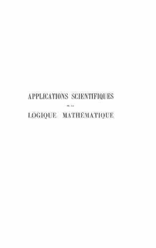 خرید و دانلود نسخه کامل کتاب Applications Scientifiques de la Logique Mathématique (Actes du 2e Colloque International de Logique Mathématique)