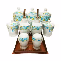 پاسماوری و جا ادویه 19 تکه مدل دوچرخه آبی
