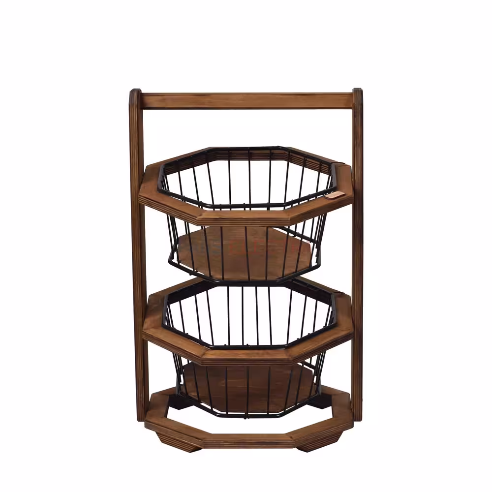 استند سیب زمینی و پیاز دو طبقه 8ضلعی (BRO4002)