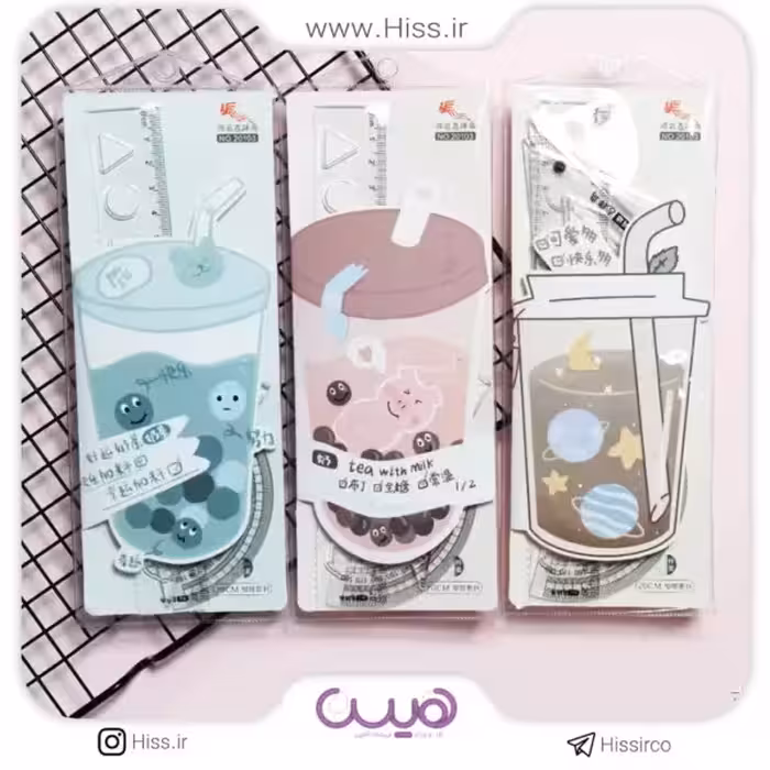 خط کش و گونیا آبمیوه – مجموعه 4 عددی