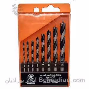 جعبه مته ۸ عددی نیش دار چوب A.T.M