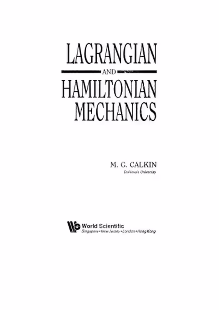 خرید و دانلود نسخه کامل کتاب Lagrangian and Hamiltonian Mechanics