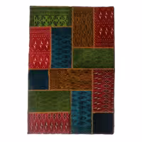 فرش دستباف یک و نیم متری مدل چهل تکه کد 40206131