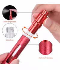 اتومایزر شیشه ای مخصوص عطر و ادکلن، قابل پر کردن مجدد
