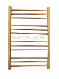 حوله خشک کن استیل لول " 50در 75(( طلایی براق ))