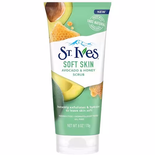 اسکراب نرم کننده آووکادو و عسل سنت ایوز مدل Soft skin