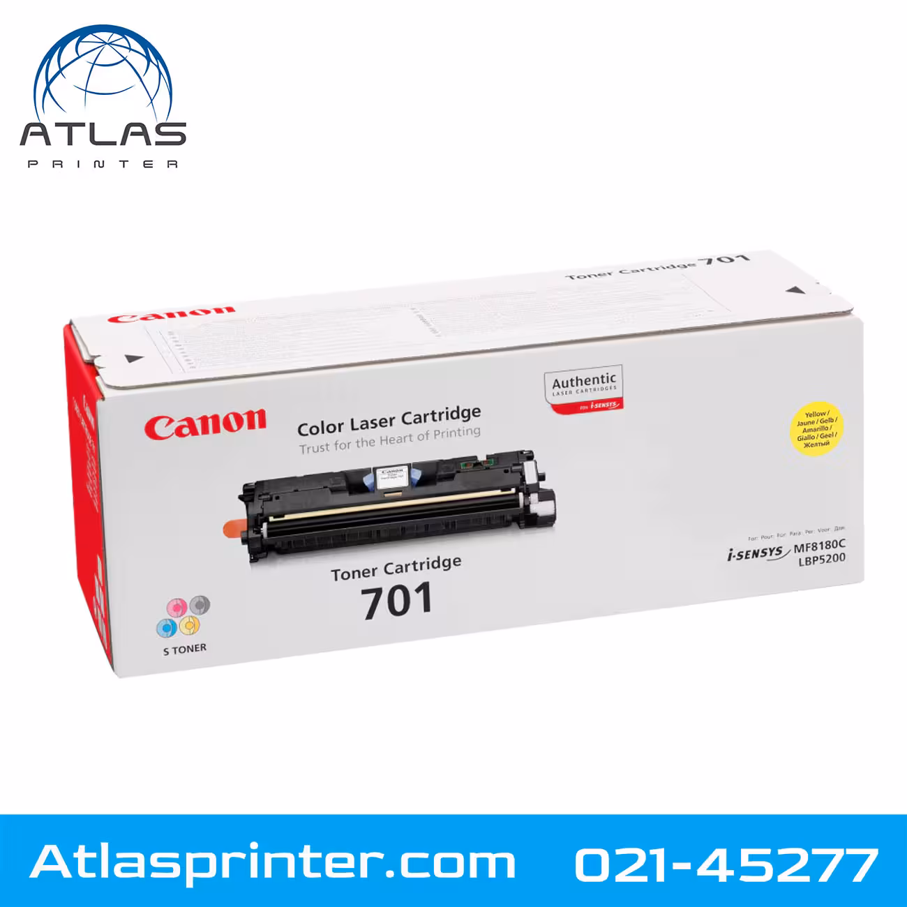 کارتریج لیزری کانن Canon 701 زرد