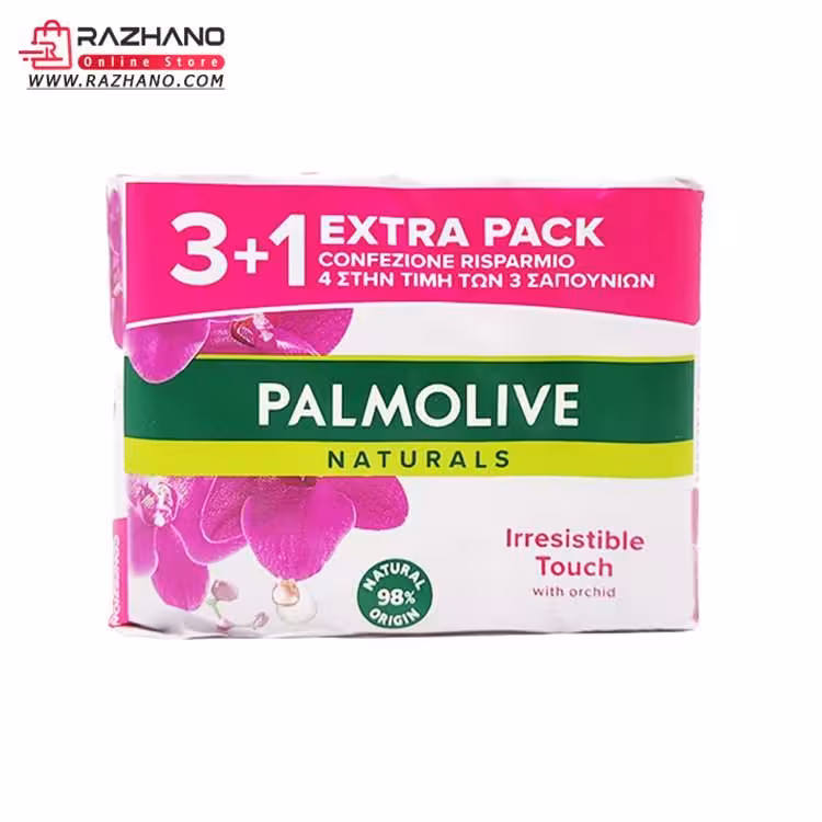 صابون پالمولیو PALMOLIVE مدل عصاره گل ارکیده بسته 4 عددی