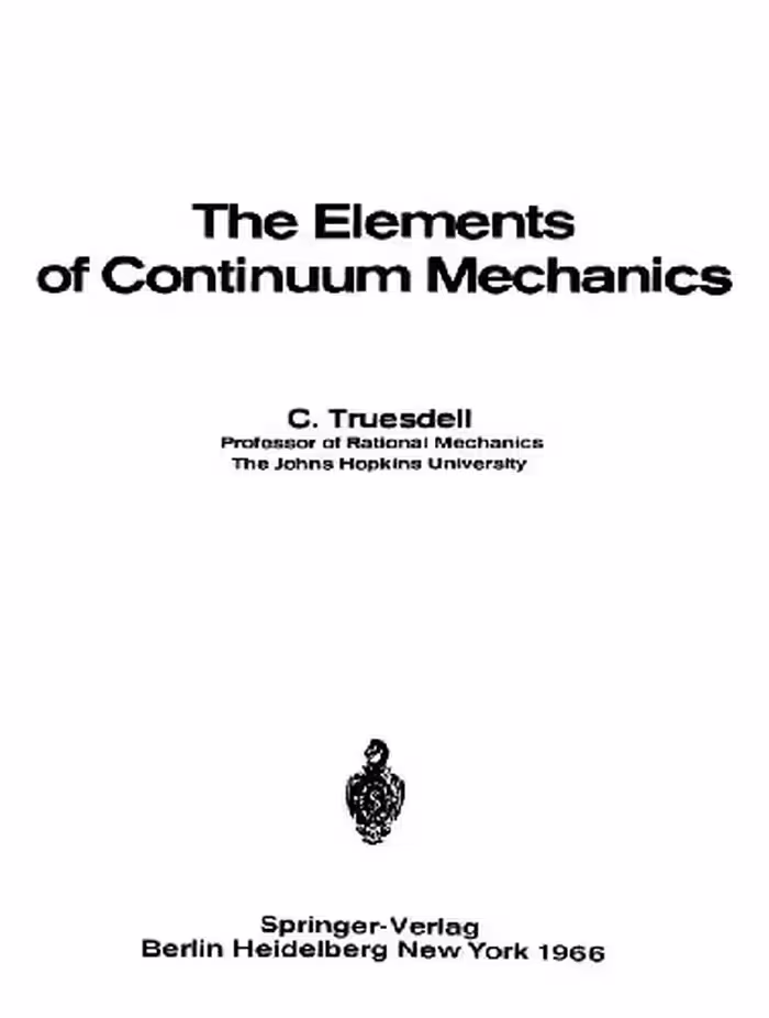 خرید و دانلود نسخه کامل کتاب The elements of continuum mechanics