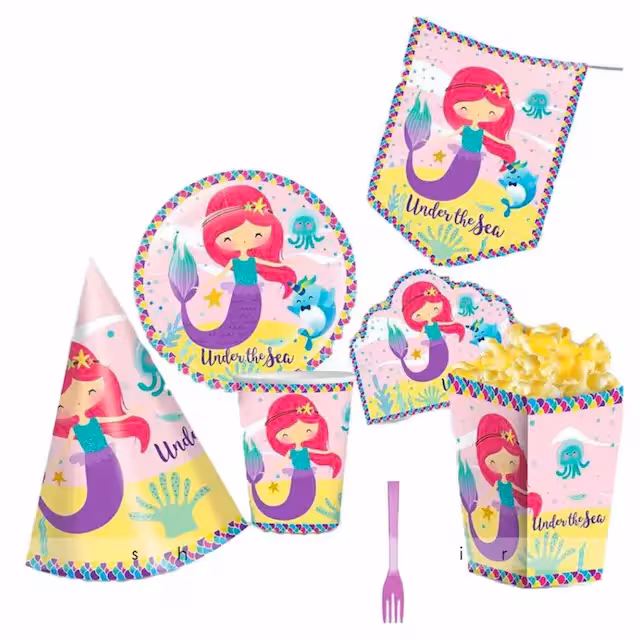 کلاه تولد تم پری دریایی