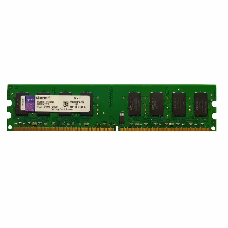 رم دسکتاپ DDR2 تک کاناله 800 مگاهرتز CL6 کینگستون مدل KVR800D2N6/2G ظرفیت 2 گیگابایت