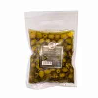 زیتون شور در روغن به همراه سبزی دلار ای ال اف 450 گرمی