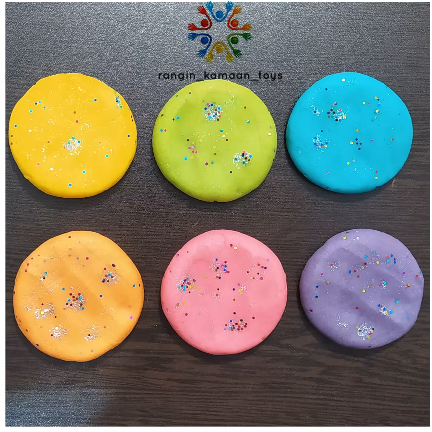 خمیربازی شش رنگ پنجاه گرمی اکلیلی