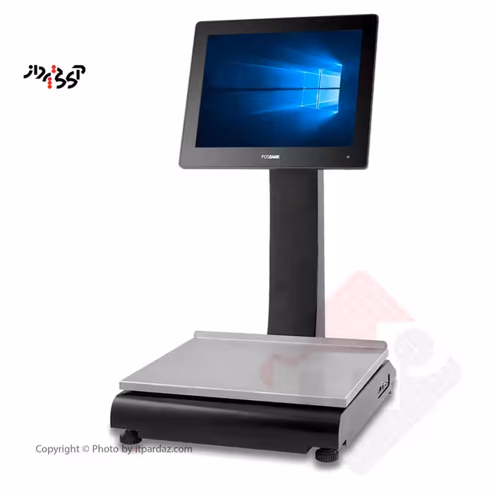 صندوق فروشگاهی دست دوم پوز بانک با ترازو توزین صدر مدل Pos scale kara B
