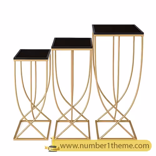 میز گنبدی سه تیکه (کد125)